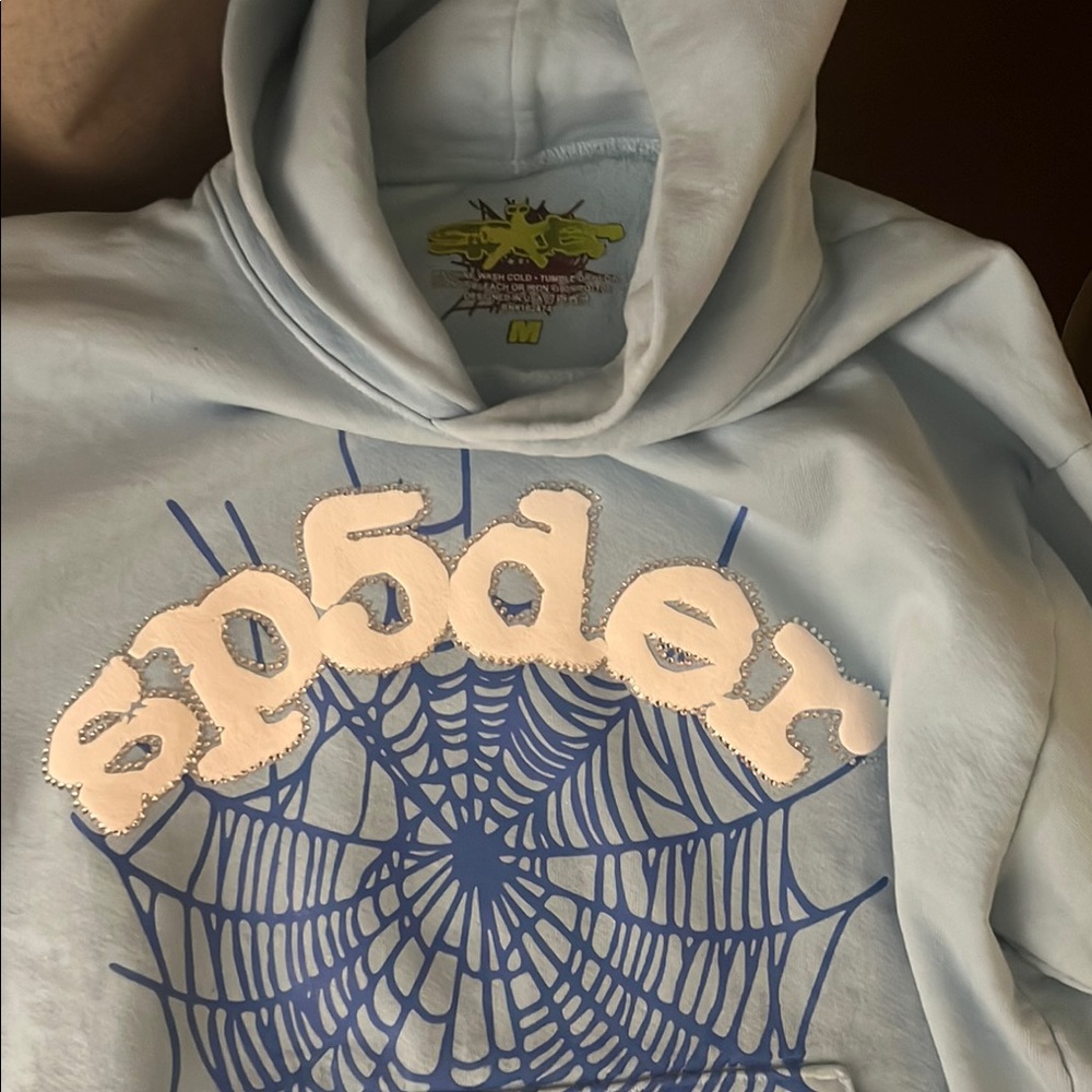 Men’s blue spider hoodie